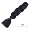 Cabello trenzado sintético 24 '' 100g/Pack Jumbo trenzado Crochet xpresión trenzando cabello